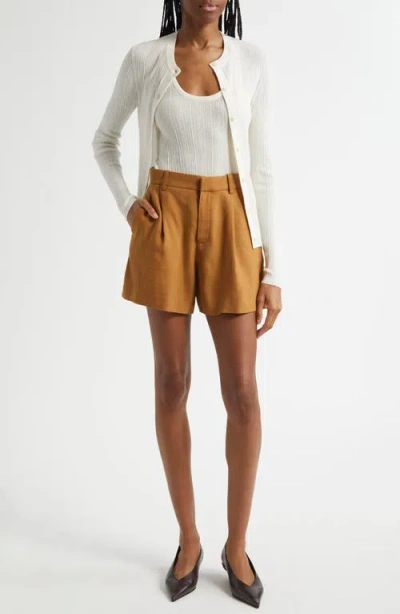 A.l.c . Aster Abstract Print One-shoulder Top In Brown