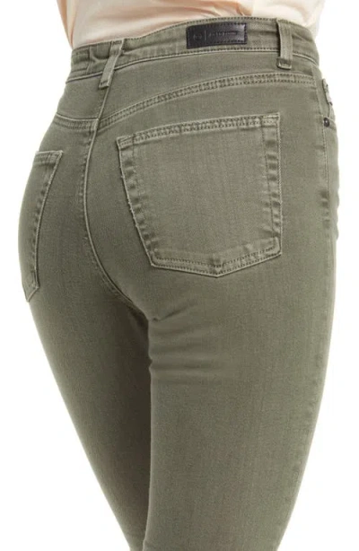 Ag The Alexxis Slim Straight Leg Jeans In Green