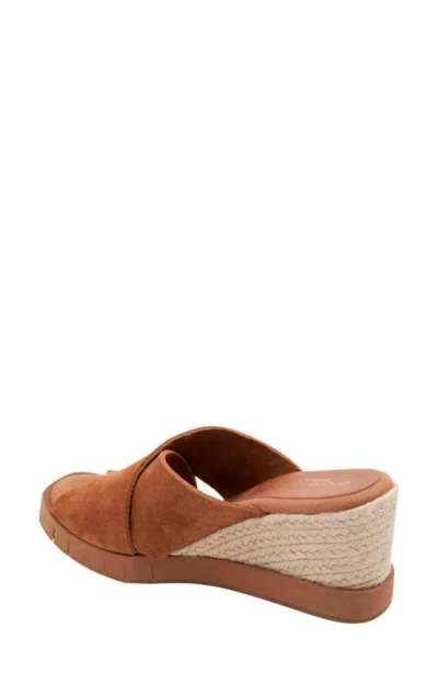Andre Assous André Assous Filo Sole Motion Espadrille Wedge Slide Sandal In Brown