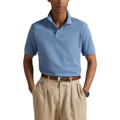 Polo Ralph Lauren Classic Fit Mesh Polo Shirt In Blue