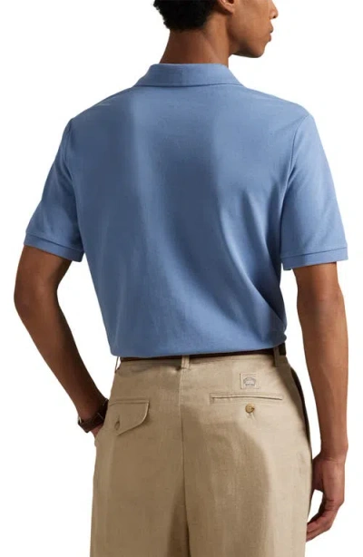 Polo Ralph Lauren Classic Fit Mesh Polo Shirt In Blue
