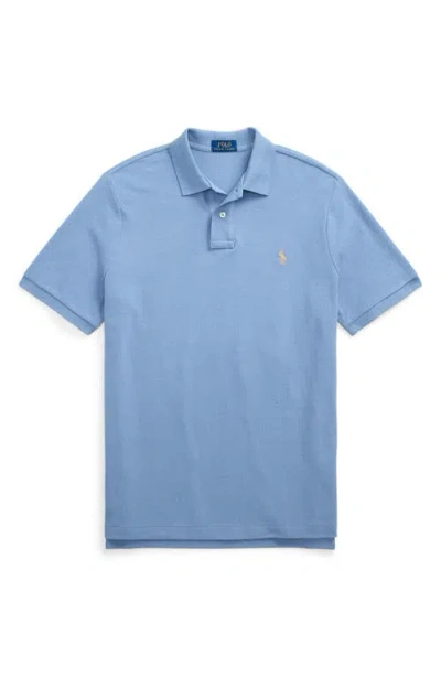 Polo Ralph Lauren Classic Fit Mesh Polo Shirt In Blue