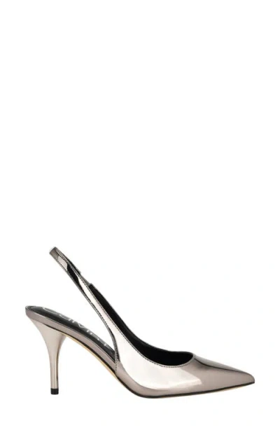 Calvin Klein Women's Cinola Pointy Toe Slingback Pumps In Gray
