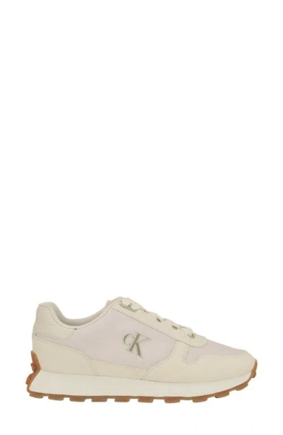 Calvin Klein Women's Taresa Logo Lace-up Sneakers In White