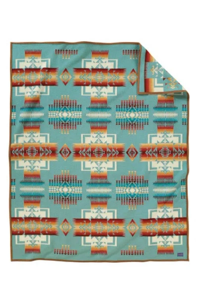 Pendleton 'chief Joseph' Wool Blend Blanket In Green