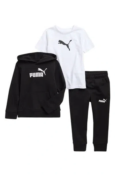 Puma Kids' Graphic Hoodie, T-shirt & Joggers Set In Multi