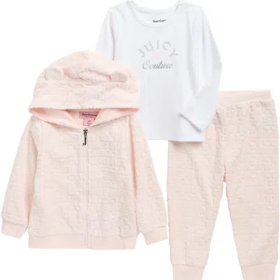 Juicy Couture Three-piece Velour Set In Multi