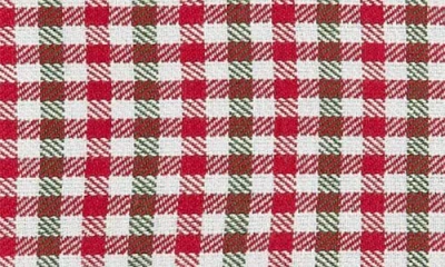 Design Imports Holiday Houndstooth 4-piece Napkin Set In Red