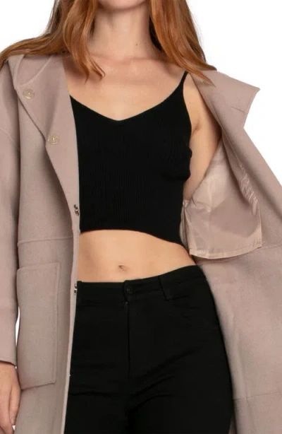 Belle & Bloom Sunday Morning Wool Blend Coat In Brown