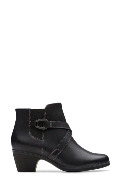 Clarks Collection Women's Emily2 Henley Wedge Booties In Black
