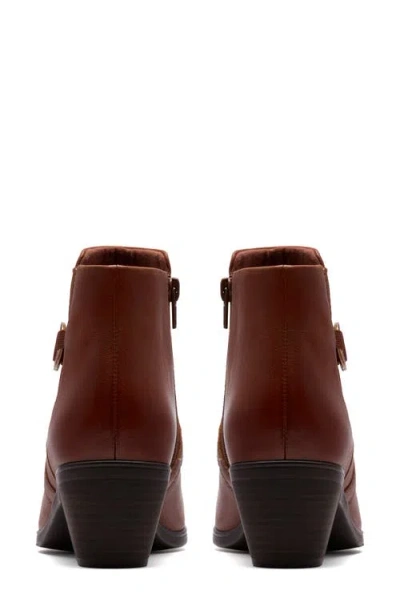 Clarks Collection Women's Emily2 Henley Wedge Booties In Brown