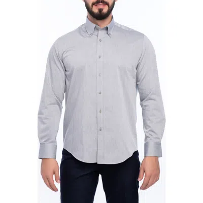 Vellapais Avalon Slim Fit Cotton Dress Shirt In Gray