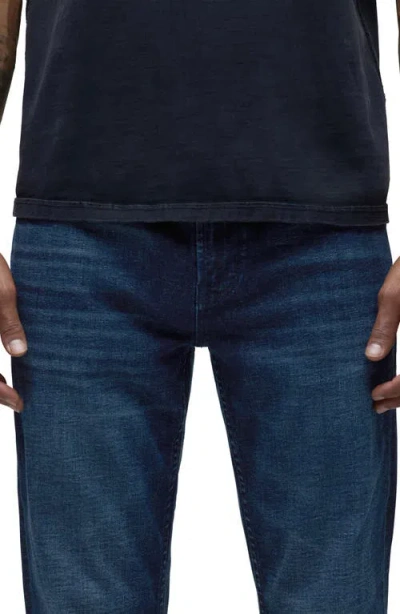 Hudson Blake Slim Straight Fit Jeans In Blue Shadow In Blue