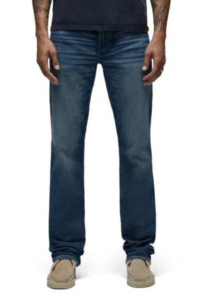 Hudson Blake Slim Straight Fit Jeans In Blue Shadow In Blue