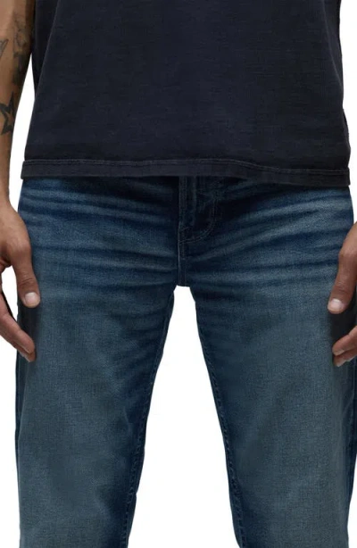 Hudson Blake Slim Straight Fit Jeans In Blue Shadow In Blue