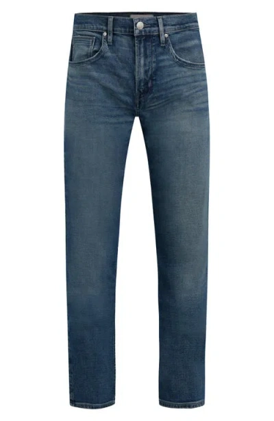 Hudson Blake Slim Straight Fit Jeans In Blue Shadow In Blue