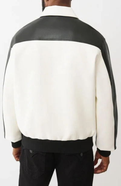 True Religion Men's Long Sleeve Racing Jacket In Black