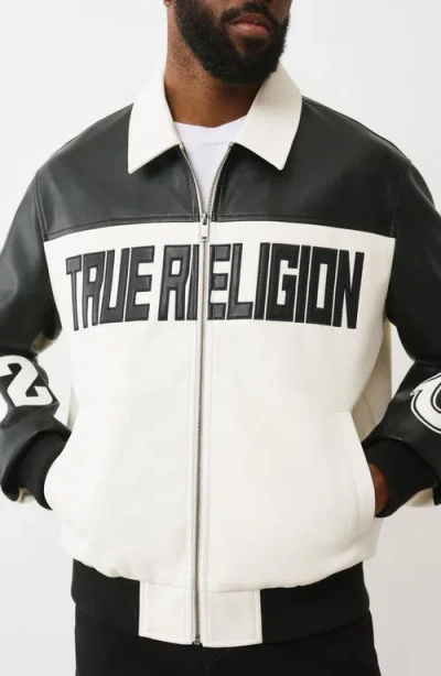True Religion Men's Long Sleeve Racing Jacket In Black