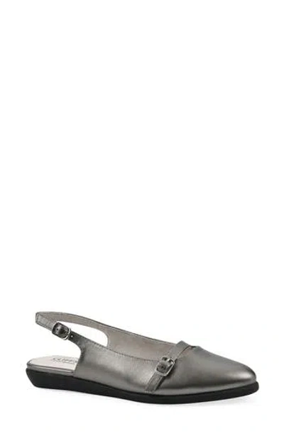 Cliffs By White Mountain Women's Miloni Slingback Flat In Silver