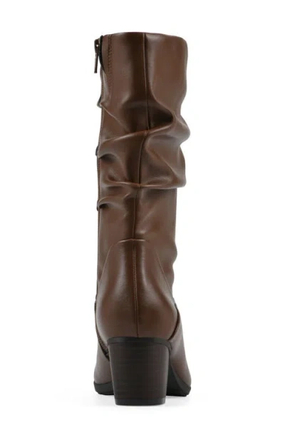 Cliffs By White Mountain Angelie Slouch Boot In Brown