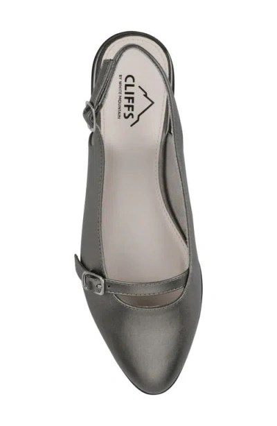 Cliffs By White Mountain Women's Miloni Slingback Flat In Silver