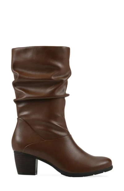 Cliffs By White Mountain Angelie Slouch Boot In Brown
