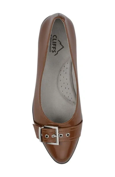 Cliffs By White Mountain Women's Miliani Ballet Flat In Brown