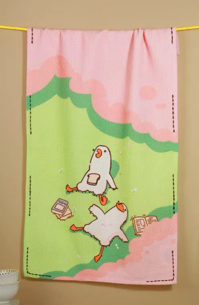 Tiramisu Set Of 3 The Gaggle Of Geese Artisan Kitchen Tea Towel Set In Multi