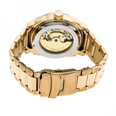Heritor Automatic Helmsley Semi-skeleton Bracelet Watch In Gold
