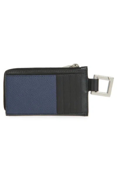 Jacquemus Le Porte Leather Zip Pouch In Black