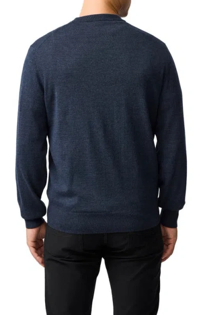 Rodd & Gunn York Bay Merino Wool Sweater In Blue