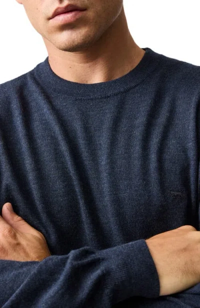 Rodd & Gunn York Bay Merino Wool Sweater In Blue