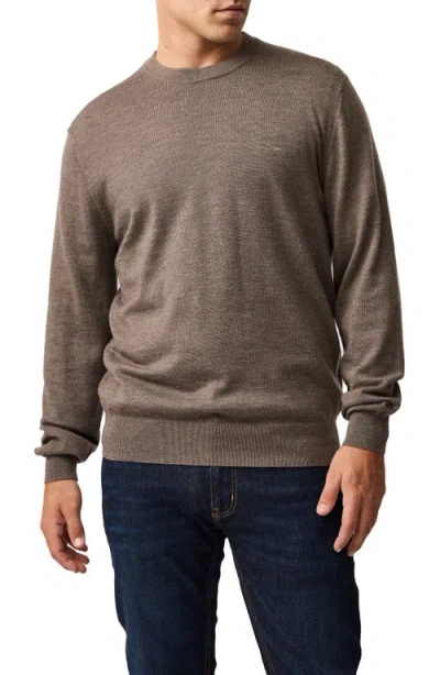 Rodd & Gunn York Bay Merino Wool Sweater In Brown