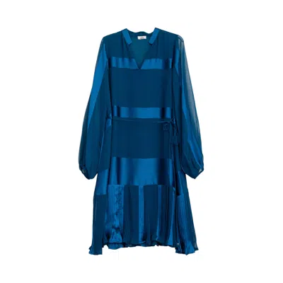 Niza Women's Short Blue Dress In Blue