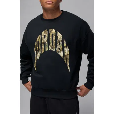 Jordan X Realtree Oversize Graphic Crewneck Sweatshirt In Multi