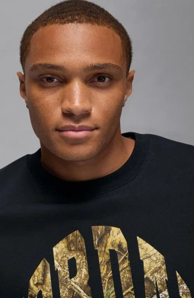 Jordan X Realtree Oversize Graphic Crewneck Sweatshirt In Multi