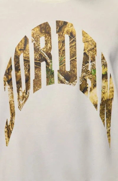 Jordan X Realtree Oversize Graphic Crewneck Sweatshirt In White