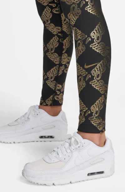 Nike Kids' Dri-fit Tights In Black