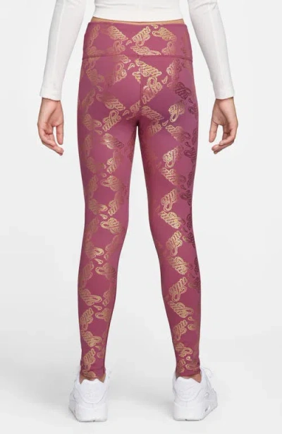 Nike Kids' Dri-fit Tights In Pink