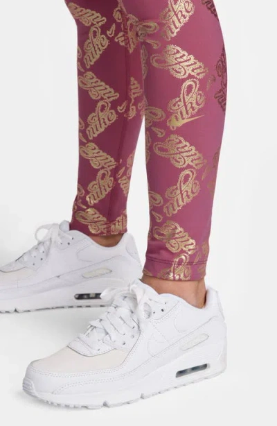 Nike Kids' Dri-fit Tights In Pink