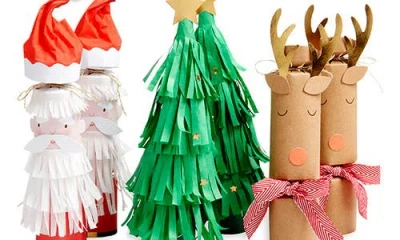 Meri Meri 6-pack Assorted Santa, Reindeer & Trees Christmas Crackers In Multi