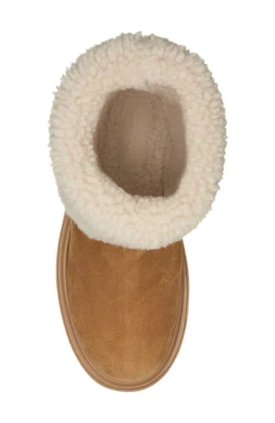 Moncler Aurea Suede And Shearling Mid Ankle Boots In Multi