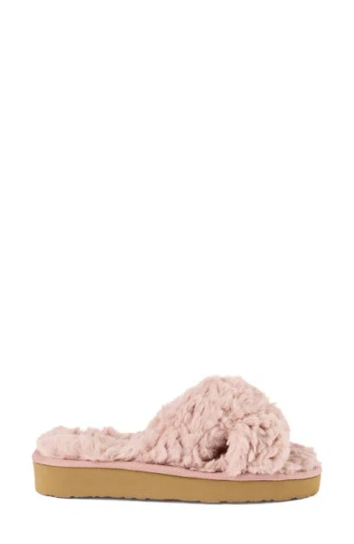Minnetonka Teddy 3 Faux Fur Slipper In Multi