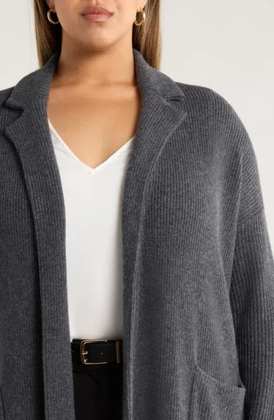 Nordstrom Wool & Cashmere Sweater Coat In Gray