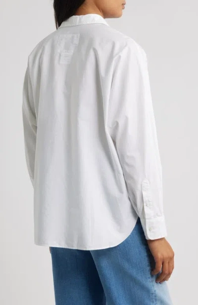 Frank & Eileen Continuous Button-up Shirt In White