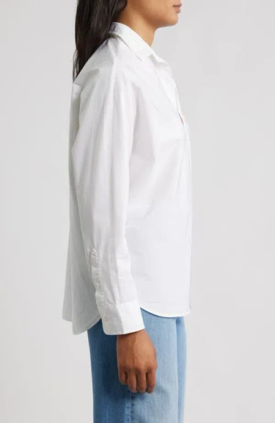 Frank & Eileen Continuous Button-up Shirt In White