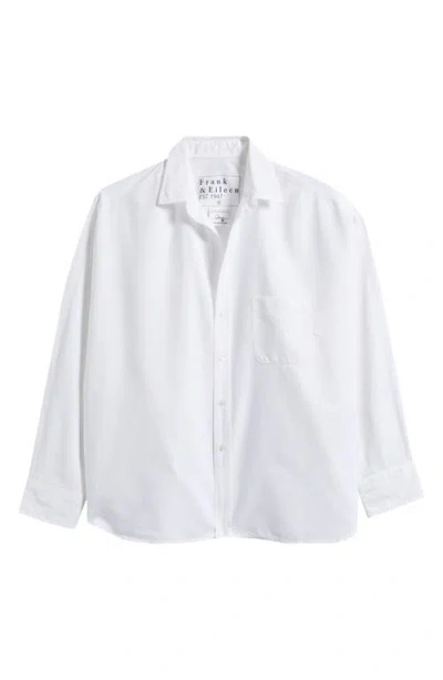 Frank & Eileen Continuous Button-up Shirt In White