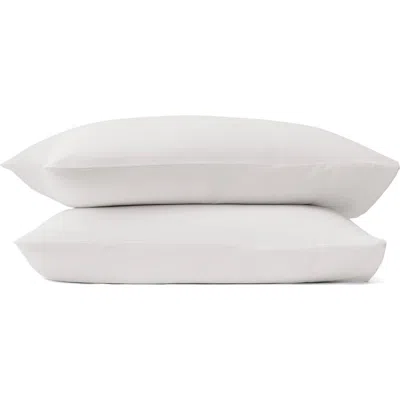 Boll & Branch Signature Set Of 2 Piped Edge Pillowcases In White
