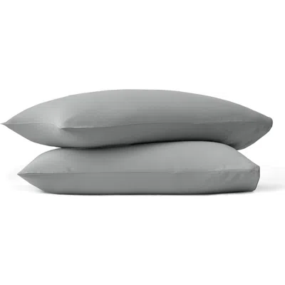Boll & Branch Signature Set Of 2 Piped Edge Pillowcases In Gray