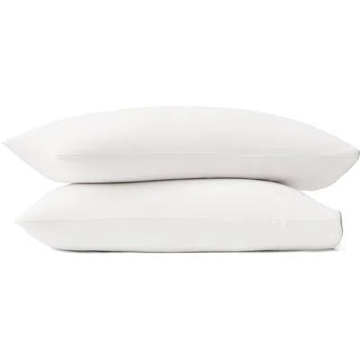 Boll & Branch Signature Set Of 2 Piped Edge Pillowcases In White